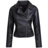 Women's Black Leather Jacket – Modern Style
