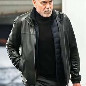 Wolfs George Clooney Leather Jacket