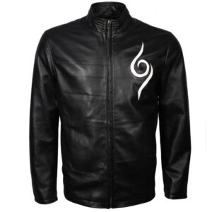 Anbu Naruto Black Leather Jacket