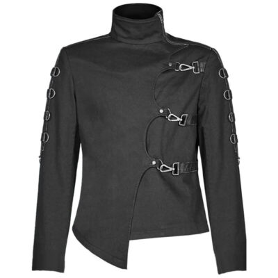 Men’s Punk Gothic Cotton Jacket – Bold Style