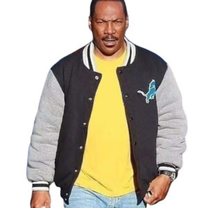 Beverly Hills Cop 4 Detroit Lions Varsity Jacket Eddie Murphy