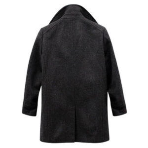 Men’s Black Wool Coat – Classic Winter Style