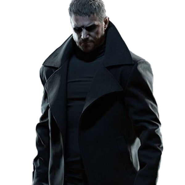 Chris Redfield Resident Evil Village Black Wool Coat