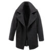 Men’s Black Wool Coat – Classic Winter Style