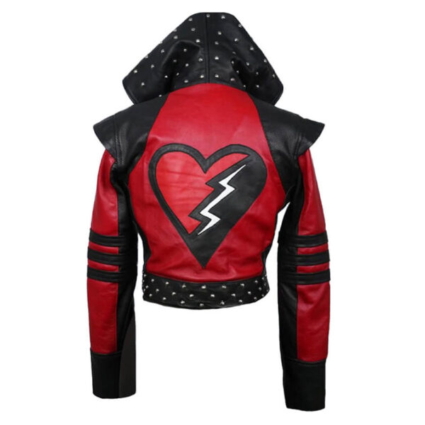 Descendants The Rise of Red Leather Hooded Jacket