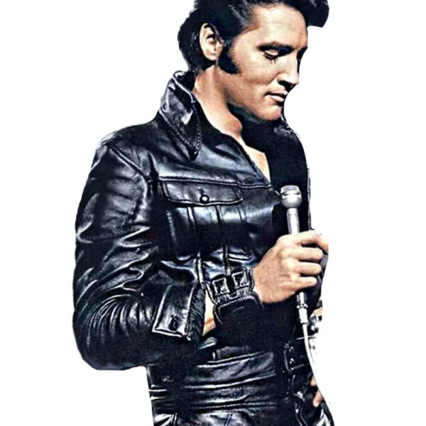 Elvis Presley Black Leather Jacket