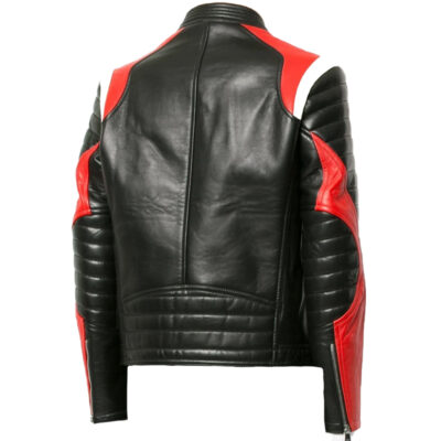 Mens Colour Block Biker Jacket