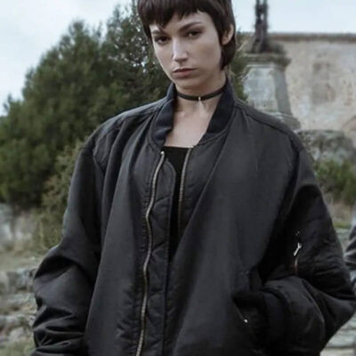 Money Heist Ursula Corbero Black Jacket