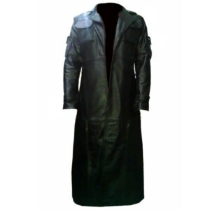 Punisher War Thomas Jane Black Leather Trench Coat