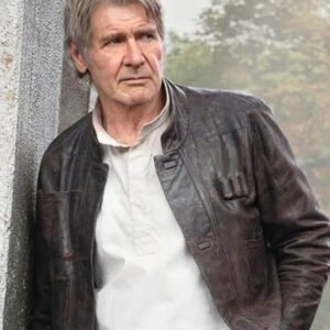 Star War TFA Harrison Ford Brown Leather Jacket