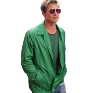 F1 Brad Pitt Green Cotton Jacket