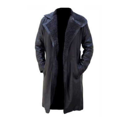 Men's Warm Leather Coat with Fur Lining