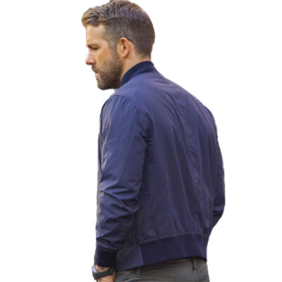 Men's Blue Leather Jacket