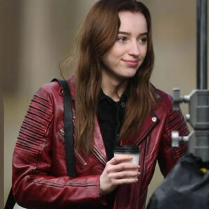 Bank of Dave Phoebe Dynevor Leather Jacket