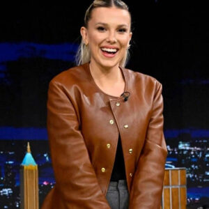 Millie Bobby Brown Leather Jacket