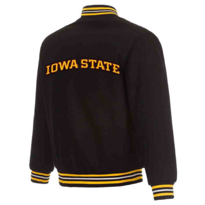 Black Iowa Hawkeyes Wool Jacket