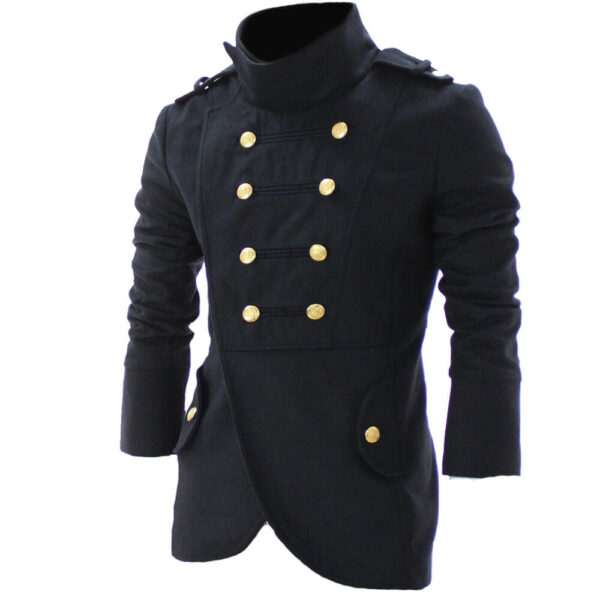 Captains Jack Harkness Black Wool Coat