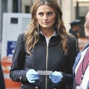 Stana Katic Castle Black Wool Jacket