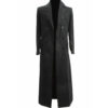 Men's Double Breasted 90s Style Long Wool Coat