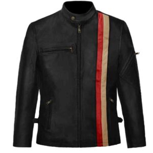 X - Men Scott Summers Black Leather Jacket