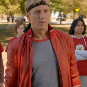 Cobra Kai Johnny Lawrence Red Bomber Jacket