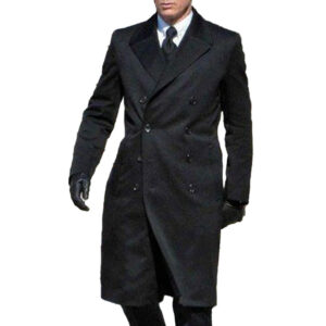 Daniel Craig Spectre Black Wool Coat