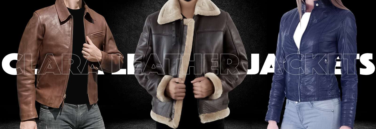 clara leather jacket banner uk