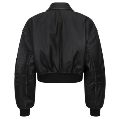 Womens Bomber Leather Jacket