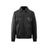 Mens Black Leather Motorcycle Jacket