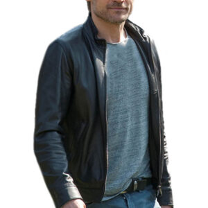 Mens Black Leather Jacekt Biker Cafe Racer Jacket