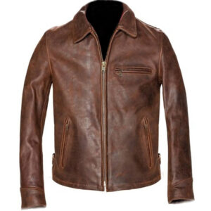Mens Motorcycle Zipper Style Jacket