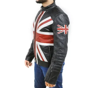 British Fla Jack Vintage Style Leather Jacket