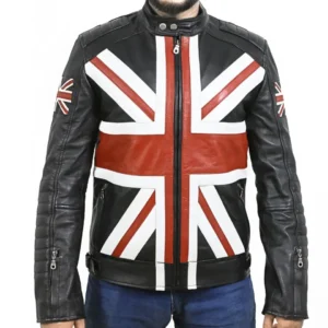 British Flag Union Jack Leather Jacket