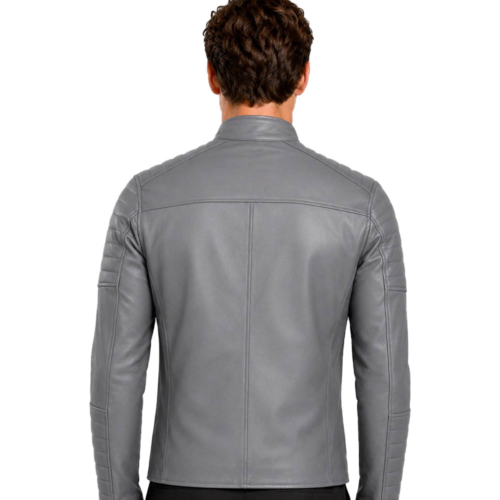 Men's Club Retro Biker Vintage Leather Jacket Men's Club Retro Biker Vintage Leather Jacket - Image 26