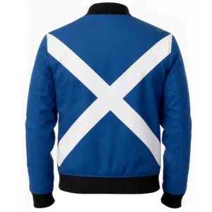 Scotland Flag Bomber Jacket Stylish St. Andrew’s Cross Cotton