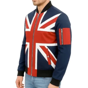 Union Jack British Flag UK Cafe Racer CLARA Cotton Jacket