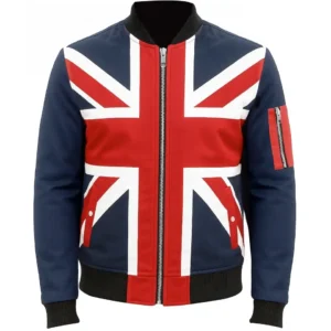 Union Jack British Flag UK Cafe Racer Vintage CLARA Cotton Jacket