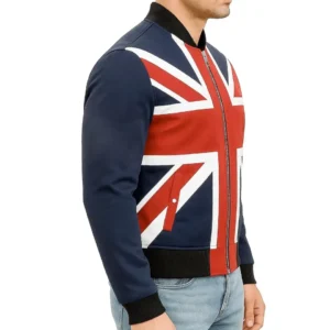 Union Jack Flag UK Cafe Racer Vintage Simple CLARA Cotton Jacket