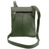 Dark Green Leather Cross Body Messenger Bag – Premium Style