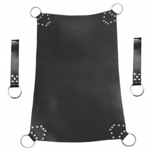 Real Leather Black Bondage BDSM Sex Swing