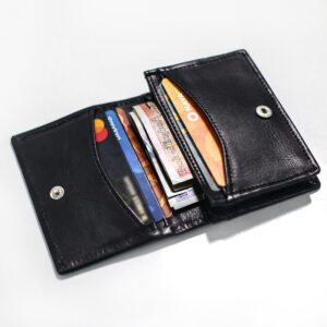 Alternative view of Men's Mini Leather Credit Card Holder Wallet RFID Safe