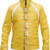 FM Concert Strap Yellow Synthetic Leather Jacket