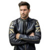 Men’s Café Racer Union Jack Vintage Biker UK Flag Jacket