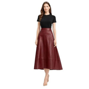maroon skirt