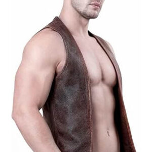 BROWN VEST DARK BROWN