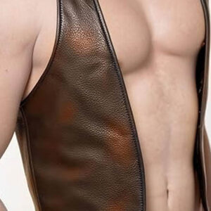 Mens Two Ton Front Vest new