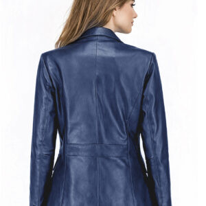 Women's Leather Blazer Jacket - Formal & Casual Coat 5 1