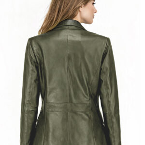 Women's Leather Blazer Jacket - Formal & Casual Coat 5 5