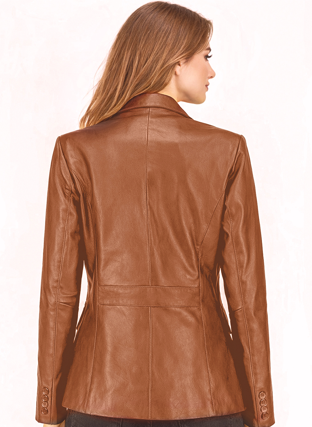 Women's Leather Blazer Jacket - Formal & Casual Coat Women's Leather Blazer Jacket - Formal & Casual Coat - Image 21