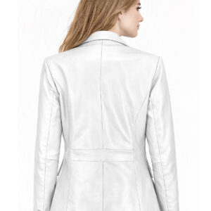 Women's Leather Blazer Jacket - Formal & Casual Coat 5 8